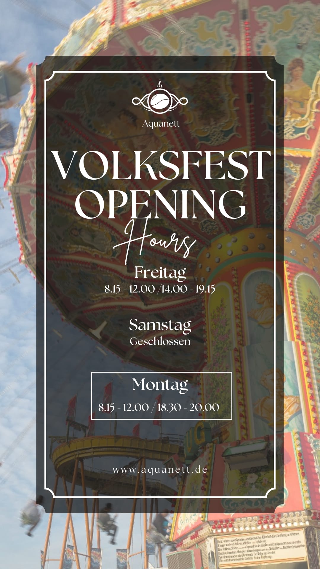 Öffnungszeiten Volksfest